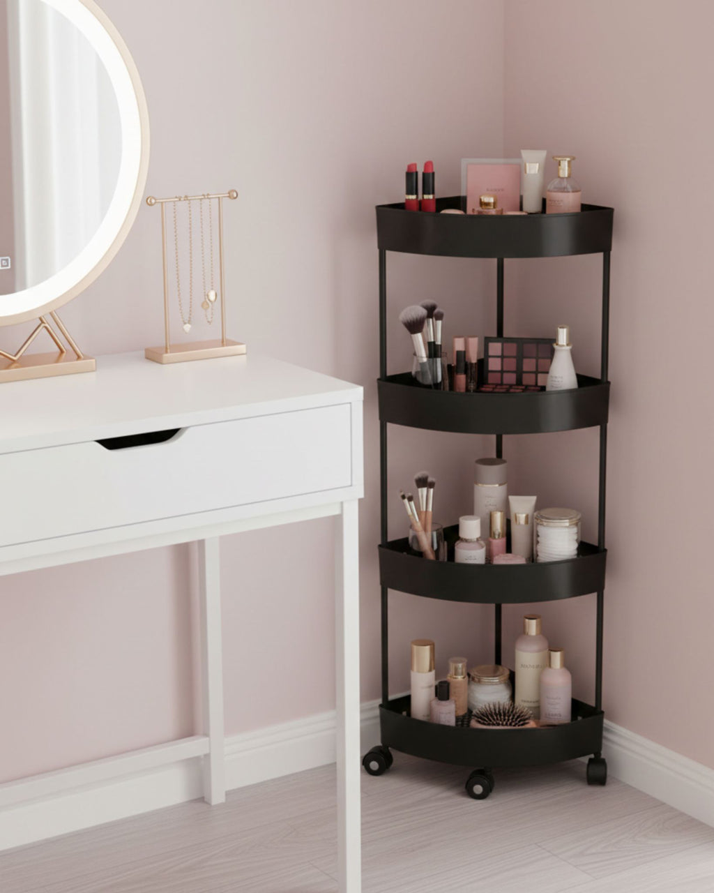 4-Tier Rolling Storage Cart