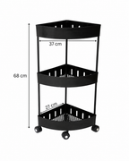 3-Tier Rolling Storage Cart