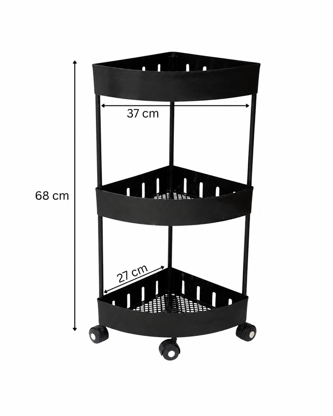3-Tier Rolling Storage Cart
