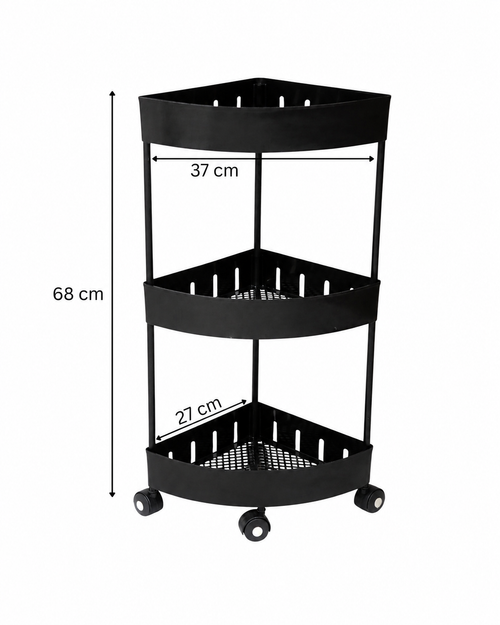 3-Tier Rolling Storage Cart