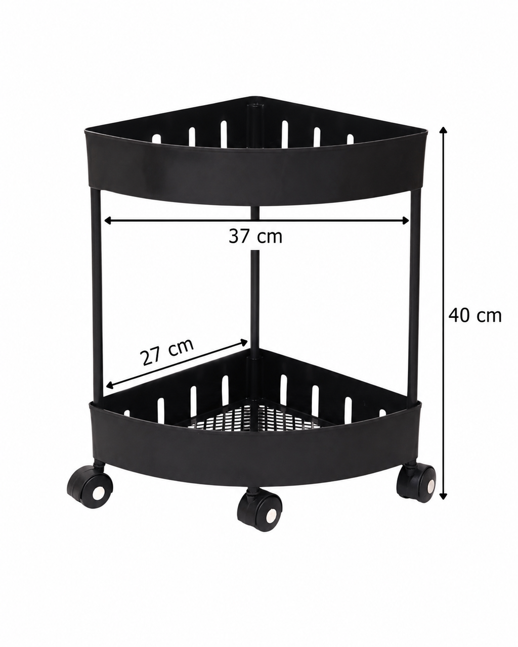 2-Tier Rolling Storage Cart