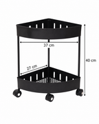 2-Tier Rolling Storage Cart