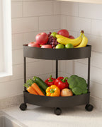 2-Tier Rolling Storage Cart